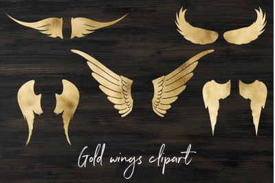 Gold wings clipart