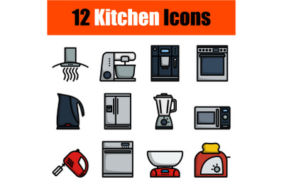 Kitchen Icon Set