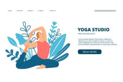 Yoga studio web page