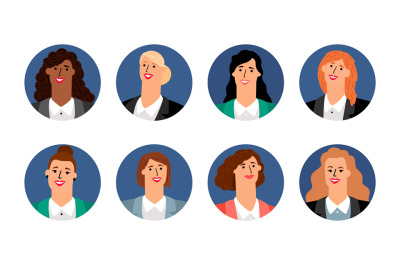 Business women avatars