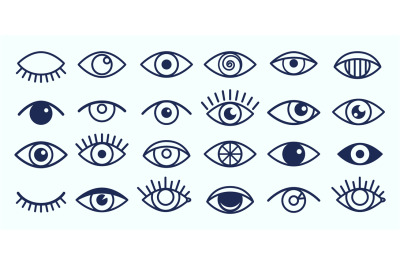 Eye icons collection