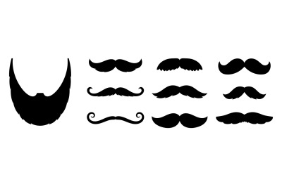 Mustache icon set