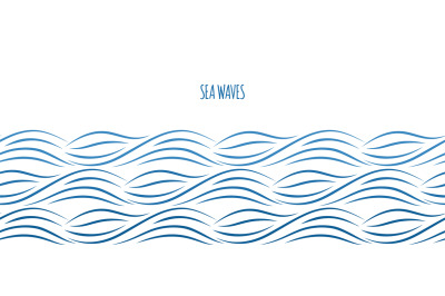 Sea waves border