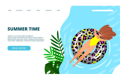 Summer time landing page