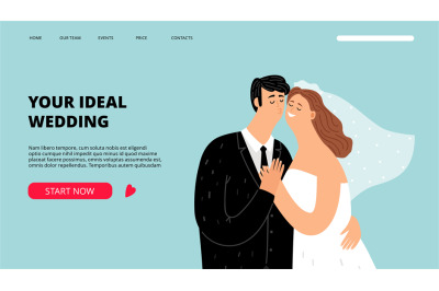 Wedding planner landing page