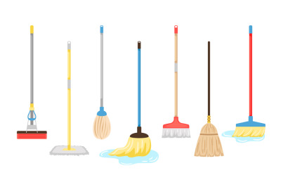 Brooms and mops equipment