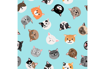 Cats characters pattern