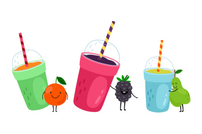 Fruits drinks icons