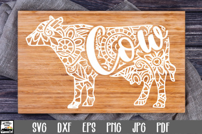 Cow SVG File - Cow Mandala SVG