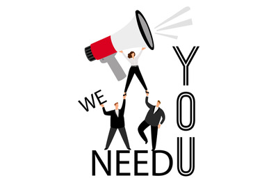 We need you, HR poster