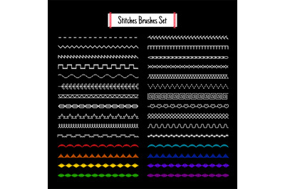 Stitches brushes patterns