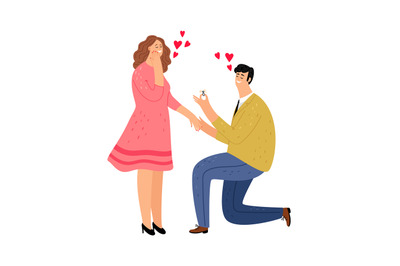 Guy makes proposal to girl