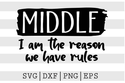 Middle I am the reason we have the rules SVG