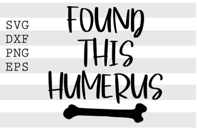 Found this humerus SVG