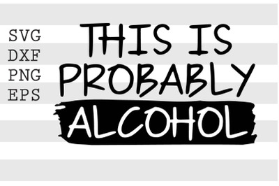 This is probably alcohol SVG