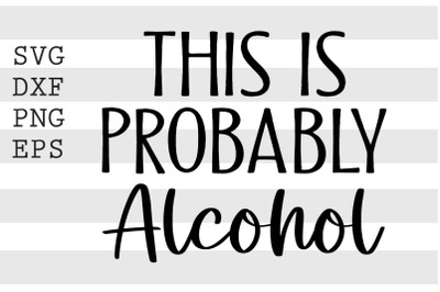 This is probably alcohol SVG