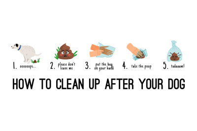 Dog poo clean up