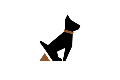 Dog pooping icon