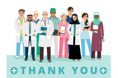 Thanks to medical workers poster