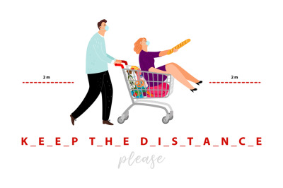 Keep the distance poster