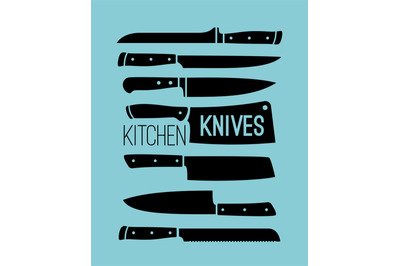 Kitchen knives collection