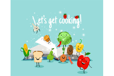 Cooking book illustration