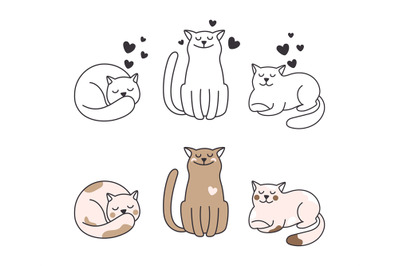 Doodle cats collection