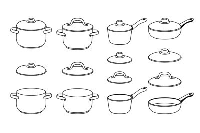 Pans sketch icons