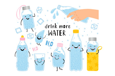 Drink more water concept