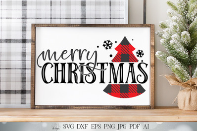 Merry Christmas SVG | Buffalo Plaid SVG | Christmas SVG | Winter svg |