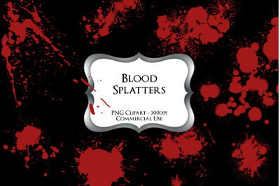 Blood Splatters PNG Clipart