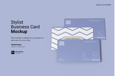 Stylist Business Card Mockup Template