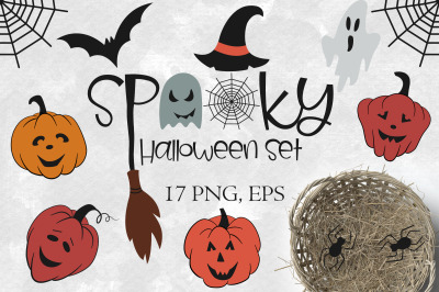 Pumpkin clipart PNG Happy Halloween spooky and Funny cliparts