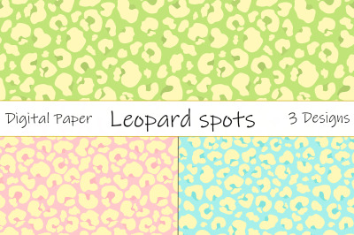 Leopard spots pattern. Leopard print SVG. Leopard background