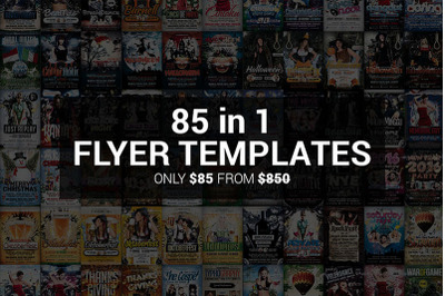 85 in 1 Flyer Templates