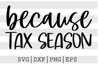 Because tax season SVG