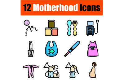 Motherhood Icon Set