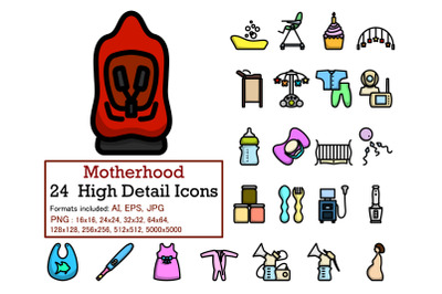 Motherhood Icon Set