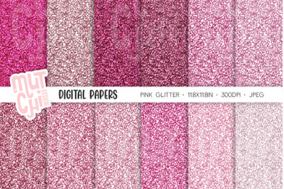 Pink Glitter Digital Papers