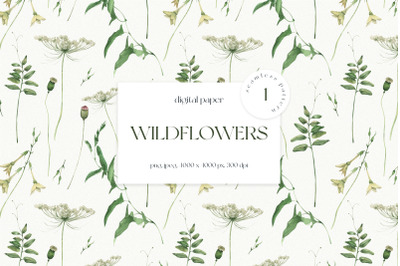 Wildflowers Seamless Pattern