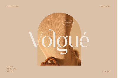 Volgue - Chic Modern Typeface