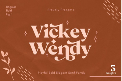 Vickey Modern Vintage Typeface