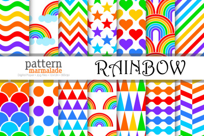 Colorful Rainbow With White Background - T0606
