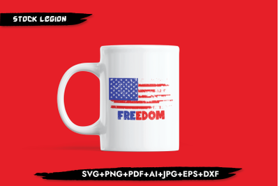 Freedom USA Flag SVG