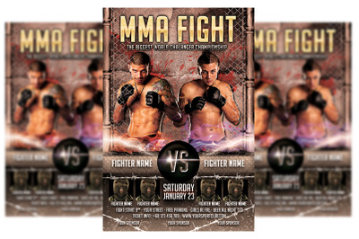 MMA Flyer Template