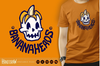 Banana Heads Logo Illustrations