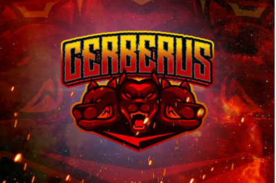 Cerberus mascot gaming logo