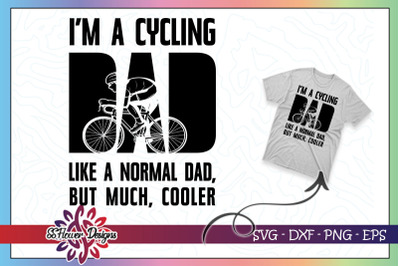 Cycling Dad cycling silhouette cooler