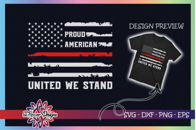 United we stand USA Distressed Flag