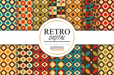 Retro Digital Paper - Retro Seamless Pattern - S0406